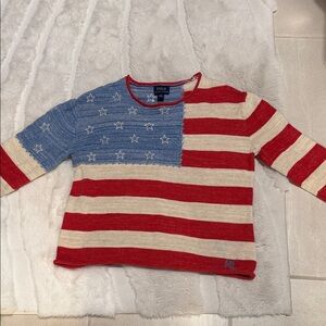 Polo by Ralph Lauren Kids Patriotic Striped Long Sleeve Tee